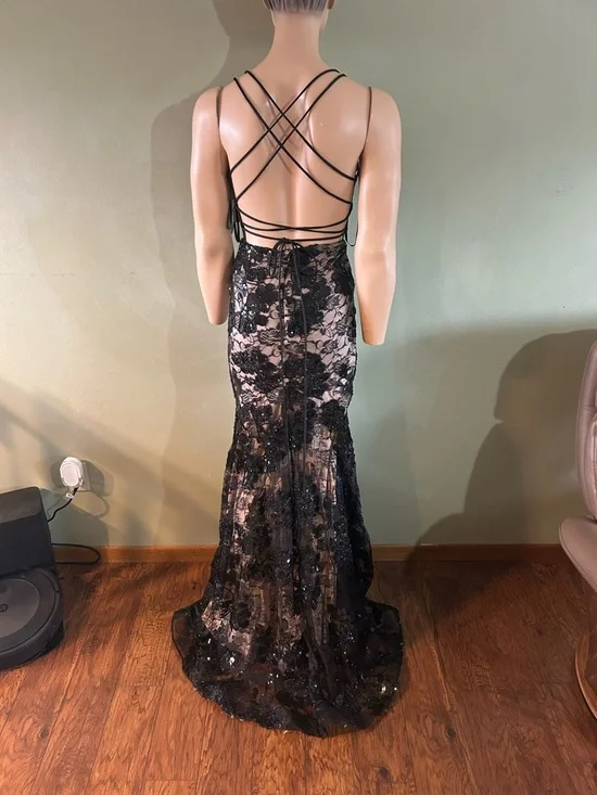 BLONDIE NITES DEBBIE" LONG SEQUIN CORSET TRUMPET GOWN SIZE 1 NWT - Picture 14 of 14